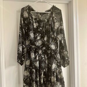 Aakaa Floral Mini Dress